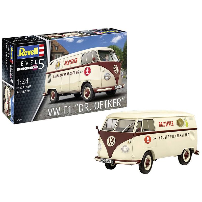 Foto van Revell rv 1:24 vw t1 dr. oetker 1:24 bus