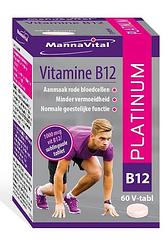 Foto van Mannavital vitamine b12 platinum tabletten