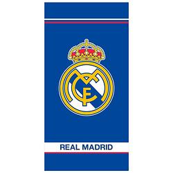 Foto van Real madrid strandlaken logo - 75 x 150 cm - blauw