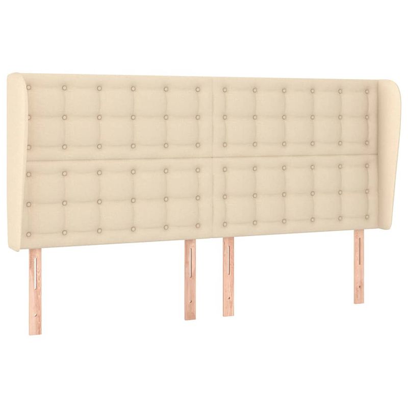 Foto van The living store hoofdbord bedombouw - 183 x 23 x 118/128 cm - crème