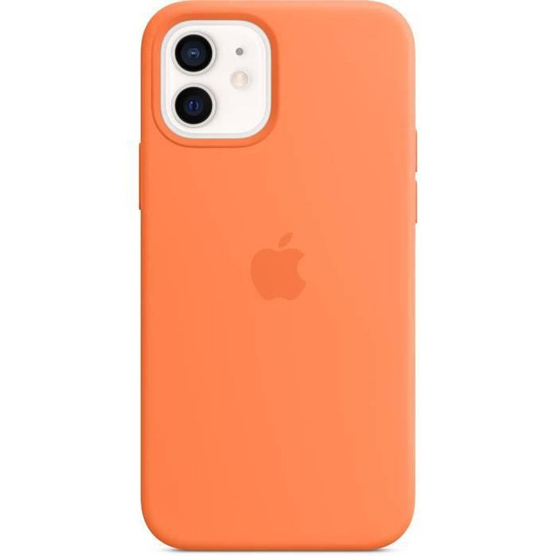 Foto van Apple iphone 12 12 pro siliconen hoesje met magsafe - kumquat