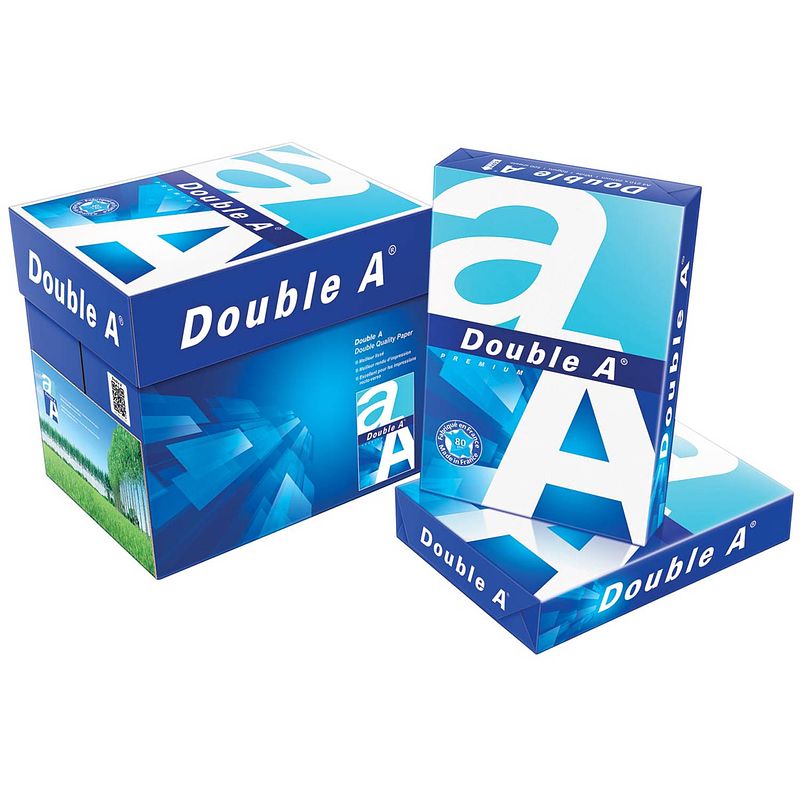 Foto van Double a premium printpapier ft a4, 80 g, pak van 500 vel 5 stuks