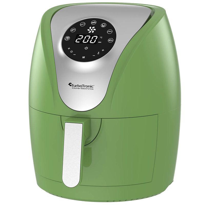 Foto van Turbotronic af9d digitale airfryer - heteluchtfriteuse - 3.5l - groen