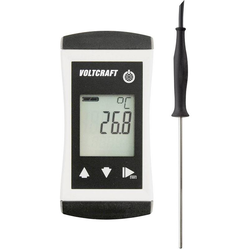 Foto van Voltcraft ptm 100 + tpt-201 temperatuurmeter -200 - 450 °c sensortype pt1000 ip65