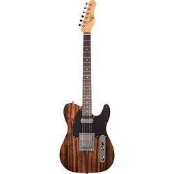Foto van Michael kelly custom collection 1955 striped ebony elektrische gitaar met great eight mod