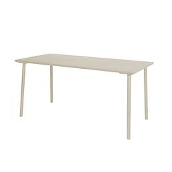 Foto van George table 160x80x75 cm alu pearl grey