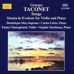 Foto van Taconet: songs/sonata for violin and piano - cd (0636943530023)