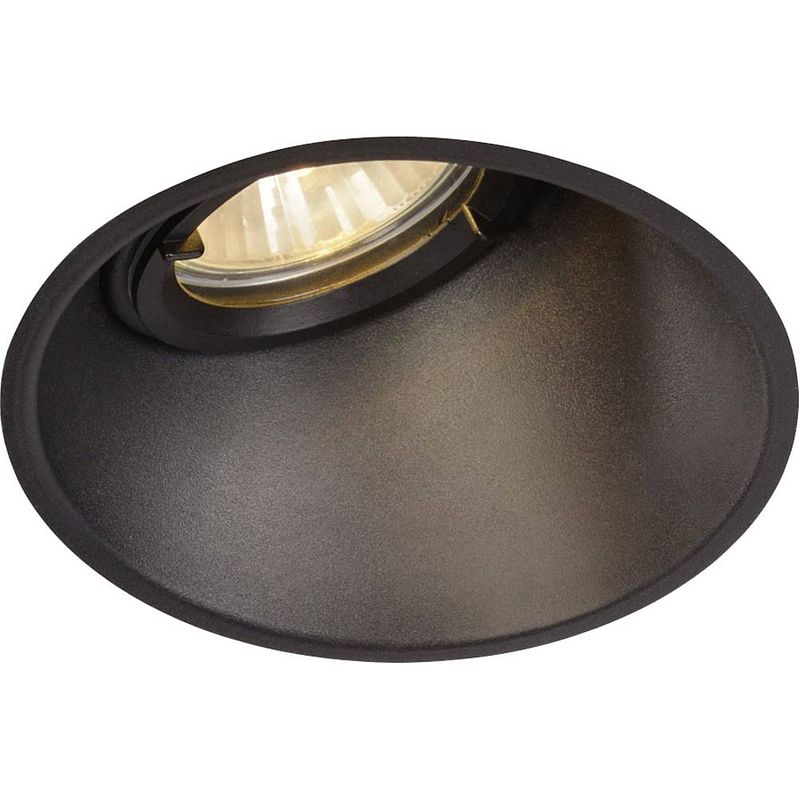 Foto van Slv 113150 horn-a inbouwlamp led gu10 50 w zwart (mat)