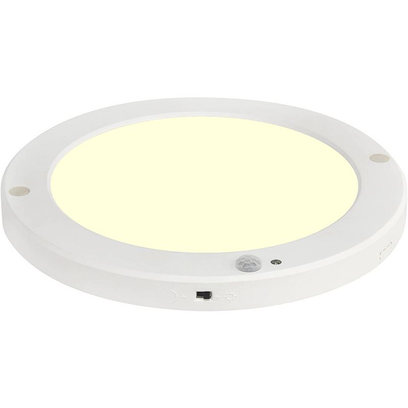 Foto van Led plafondlamp met bewegingssensor + dag en nacht sensor - 18w - warm wit 3000k - 360° zichthoek - opbouw/inbouw - rond