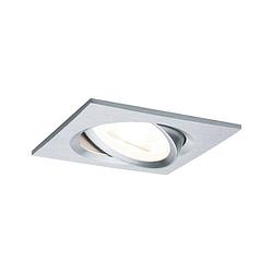 Foto van Paulmann 93437 nova inbouwlamp led gu10 6.5 w aluminium (gedraaid)