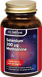 Foto van All natural selenium 200 mcg methionine tabletten