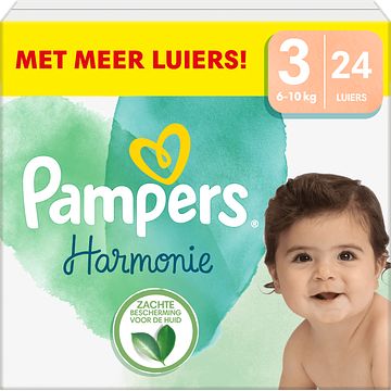 Foto van Pampers harmonie luiers maat 3, 24 luiers bij jumbo