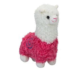 Foto van Kamparo pluchen knuffel alpaca 22 cm junior roze