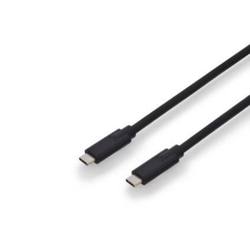 Foto van Ansmann usb-kabel usb 3.2 gen1 (usb 3.0 / usb 3.1 gen1) usb-c stekker, usb-c stekker 1.00 m zwart afgeschermd (dubbel) ak-300139-010-s