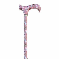 Foto van Classic canes verstelbare wandelstok - libelle - aluminium - derby handvat - lengte 73 - 95 cm - extra korte stand 63 cm