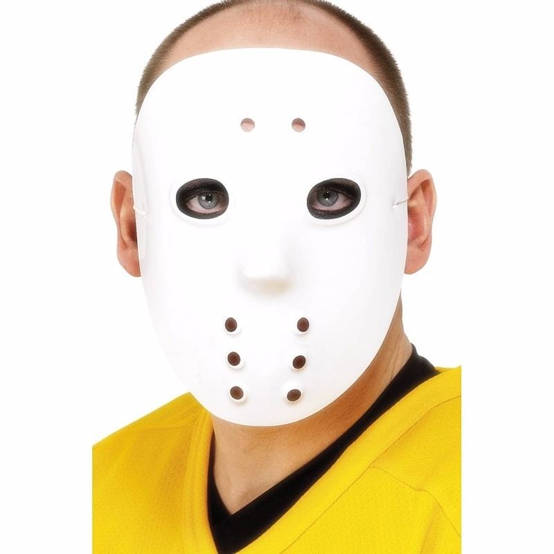 Foto van 3 ijshockey maskers