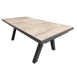 Foto van Driesprong collection - tensil uitschuif tafel 205 en 265x103x76 cm zwart