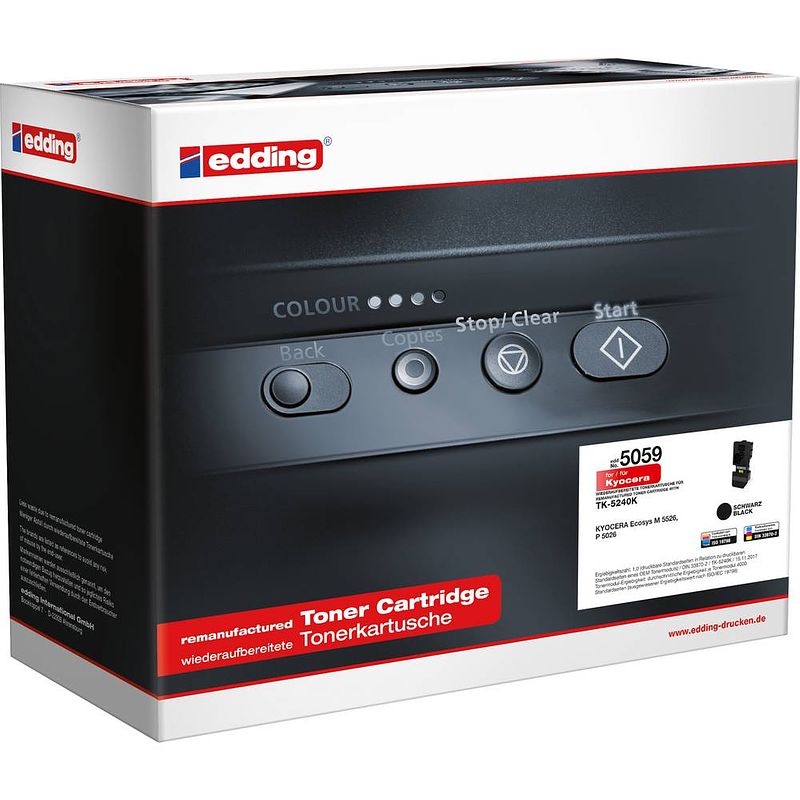 Foto van Edding toner vervangt kyocera tk-5240k compatibel zwart edd-5059