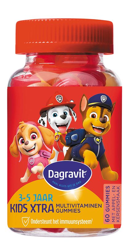 Foto van Dagravit dora kidsxtra multivitaminen gummies, 60 stuks bij jumbo