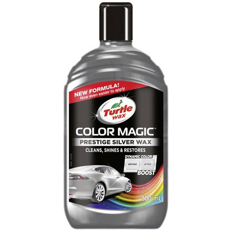 Foto van Turtle wax 52710 color magic prestige silver kleurwas 500ml