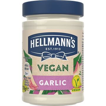 Foto van Hellmann'ss vegan mayonaise knoflook 270g bij jumbo