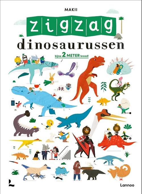 Foto van Zigzag dinosaurussen - makii - paperback (9789401484367)