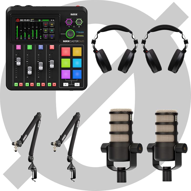 Foto van Rode rødecaster duo 2-person bundle