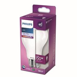 Foto van Philips led bulb equivalent 150w e27 koud wit niet dimbaar, glas