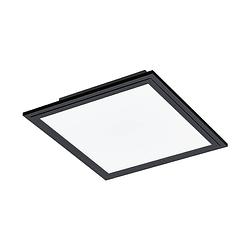 Foto van Eglo salobrena 1 plafondlamp - led - 30 cm - zwart/wit - aluminium