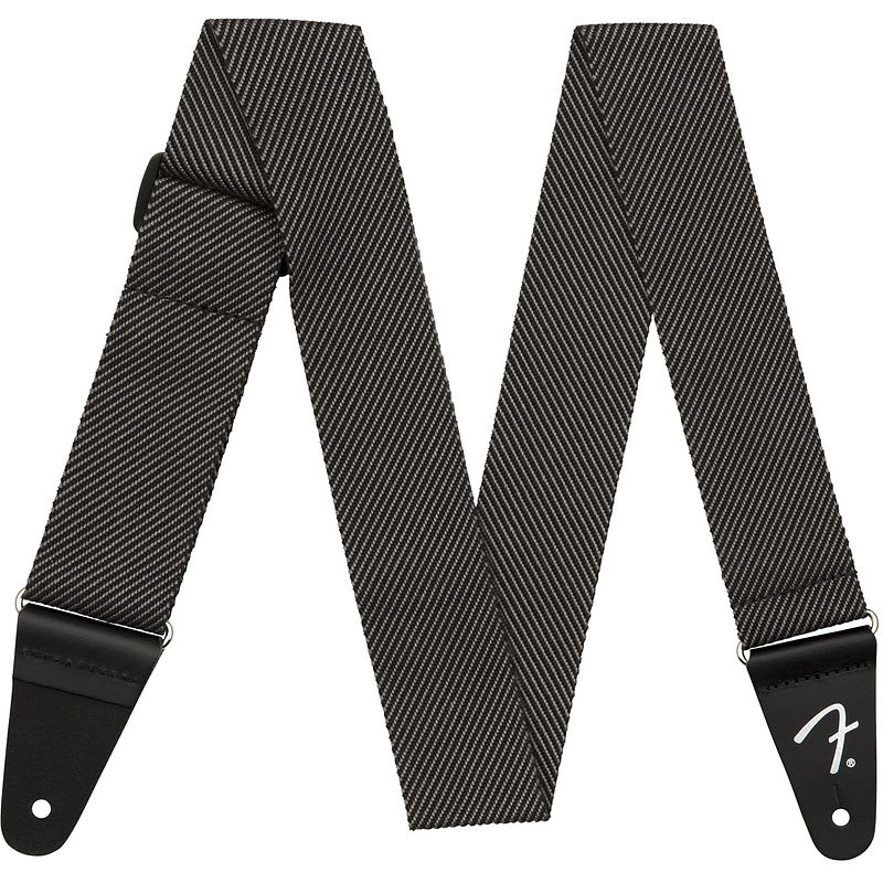 Foto van Fender modern tweed strap grey black gitaarband