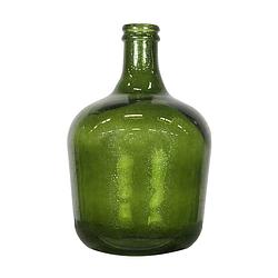 Foto van Dknc - fles recycled glas - 27x42 cm - groen