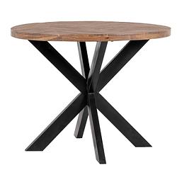 Foto van Giga meubel eettafel visgraat - rond - ø100cm - tafel max