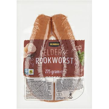 Foto van Jumbo gelderse rookworst 275g