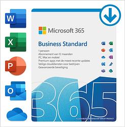 Foto van Microsoft 365 business standard (12 maanden/1 apparaat) digitale licentie software