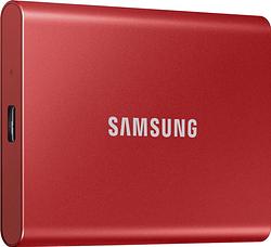 Foto van Samsung portable ssd t7 1tb externe ssd rood
