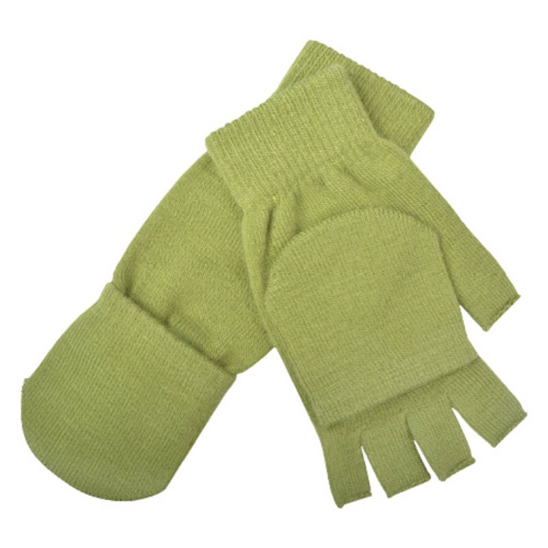 Foto van Esschert design turnover-handschoenen polyacryl groen one-size