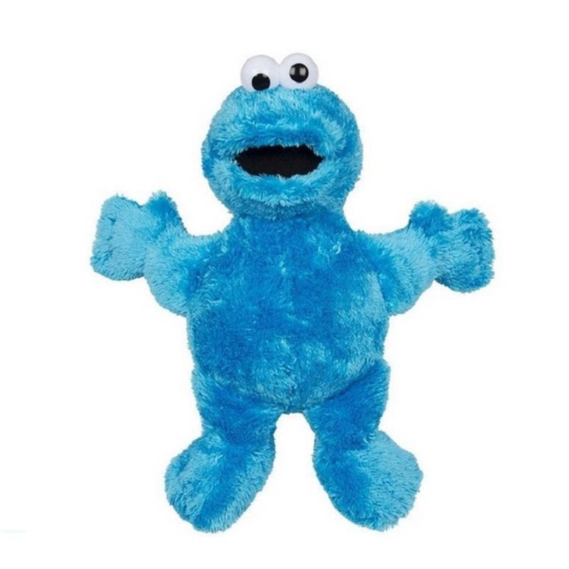 Foto van Sesamstraat pluche knuffel pop - koekiemonster - stof -a 28 cm/37 cm staand - knuffeldier