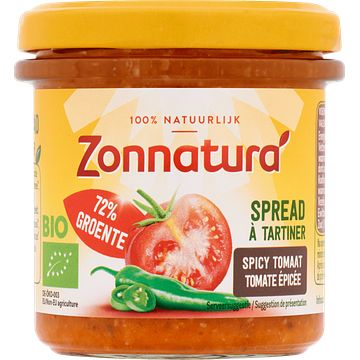 Foto van 2e halve prijs | zonnatura spread spicy tomaat 135g aanbieding bij jumbo