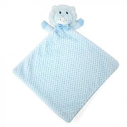 Foto van Soft touch knuffeldoekje lion comforter 30 cm polyester blauw