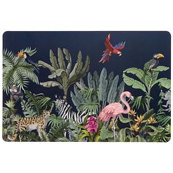 Foto van Unique living placemat/onderlegger - 1x - jungle print - 44 x 28 cm - tafeldecoratie - placemats