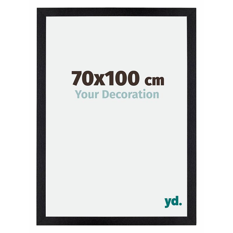 Foto van Fotolijst 70x100cm zwart mat mdf mura