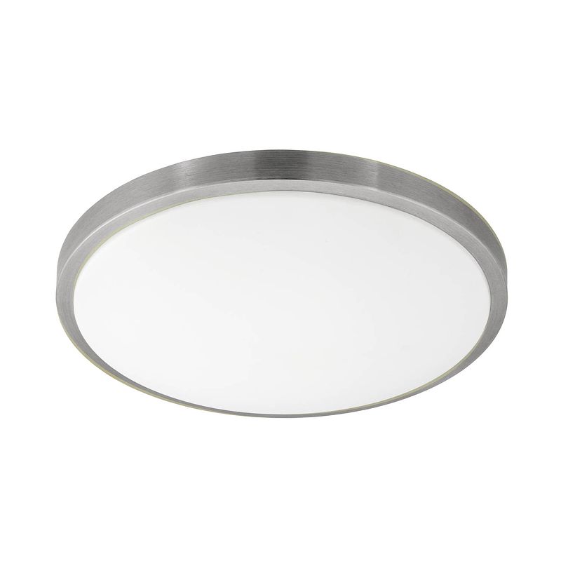 Foto van Eglo competa 1 - wand/plafondlamp - ø 43cm - wit, nikkel-mat