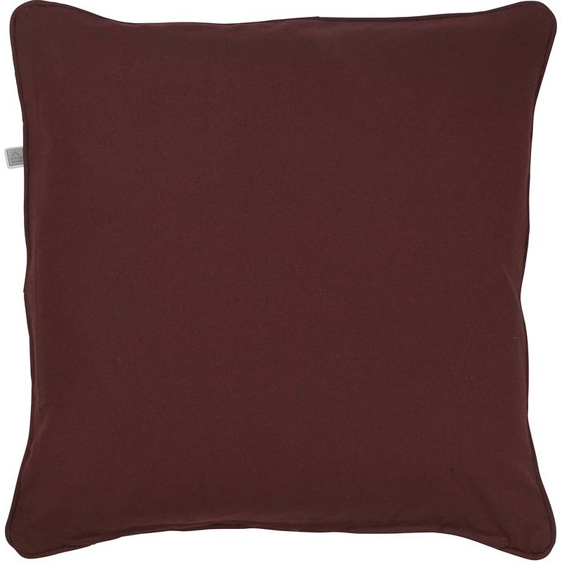 Foto van Dutch decor java - sierkussen bordeaux 50x50 cm - rood - rood