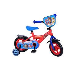 Foto van Paw patrol kinderfiets - jongens - 10 inch - rood/blauw - doortrapper