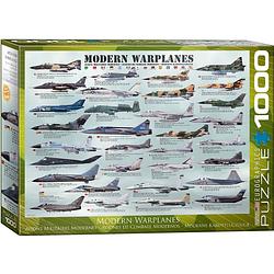 Foto van Eurographics puzzel modern warplanes - 1000 stukjes