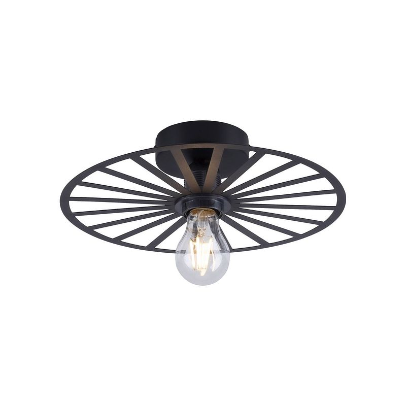 Foto van Lamponline plafondlamp isabella ø 30 cm zwart