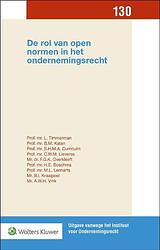 Foto van De rol van open normen in het ondernemingsrecht - hardcover (9789013173994)