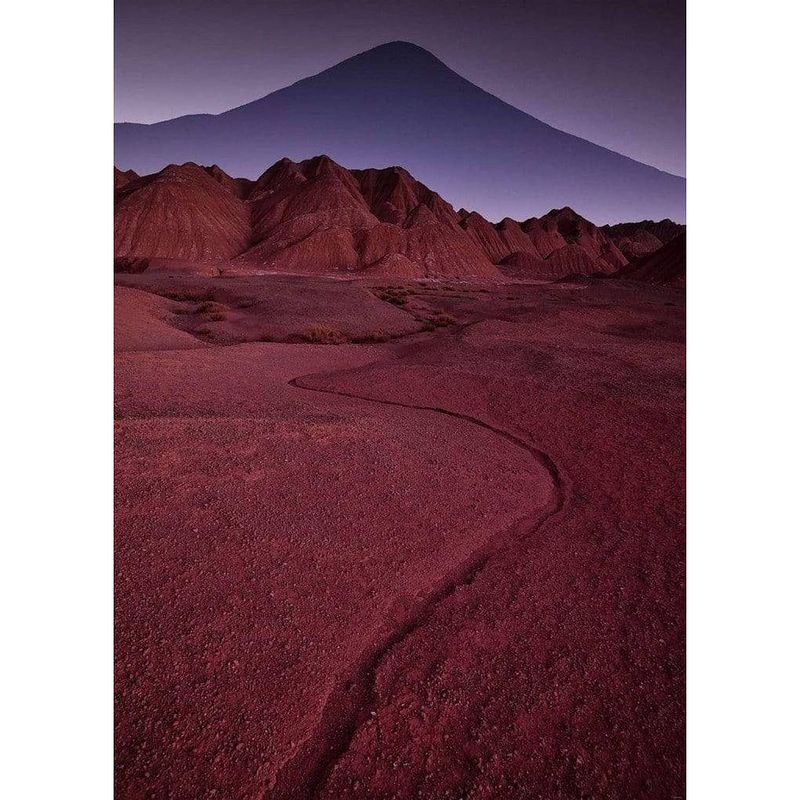 Foto van Komar red mountain desert vlies fotobehang 200x280cm 4-banen