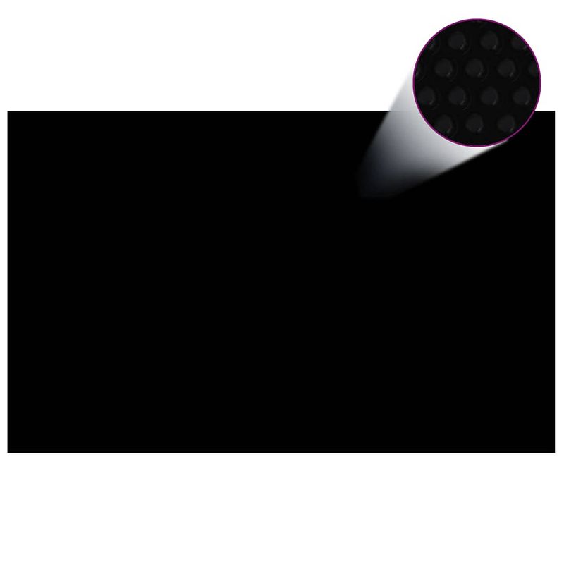 Foto van Vidaxl zwembadhoes rechthoekig 800x500 cm pe zwart