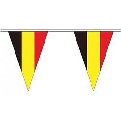 Foto van 2x stuks belgie landen punt vlaggetjes 5 meter - feestslingers